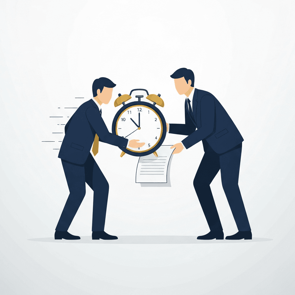 Urgent order delivery illustration