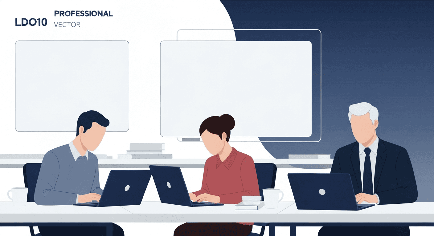 Professionals working on technical assignments